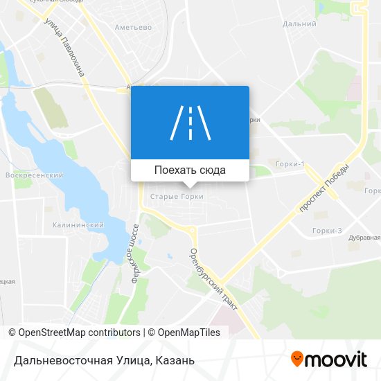 Карта Дальневосточная Улица