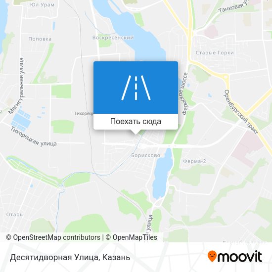 Карта Десятидворная Улица