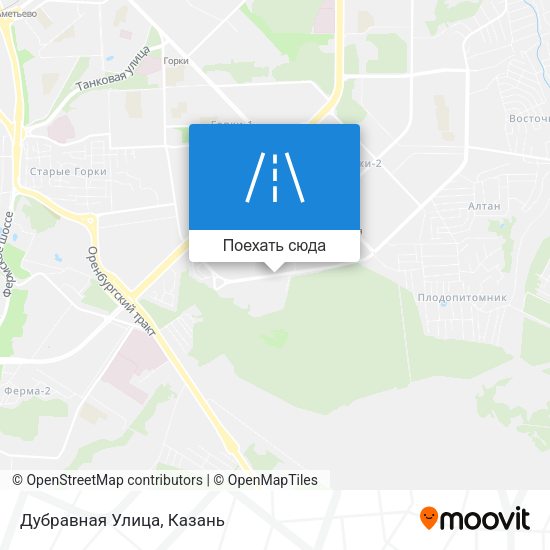 Карта Дубравная Улица