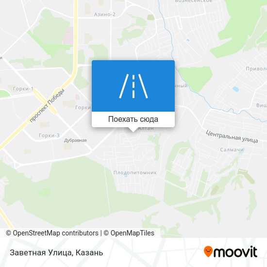 Карта Заветная Улица