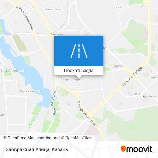 Карта Заовражная Улица