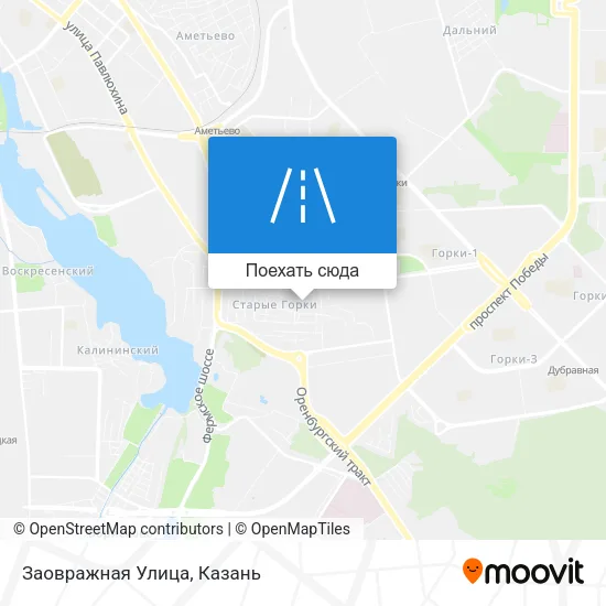 Карта Заовражная Улица