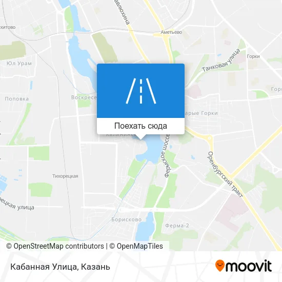 Карта Кабанная Улица