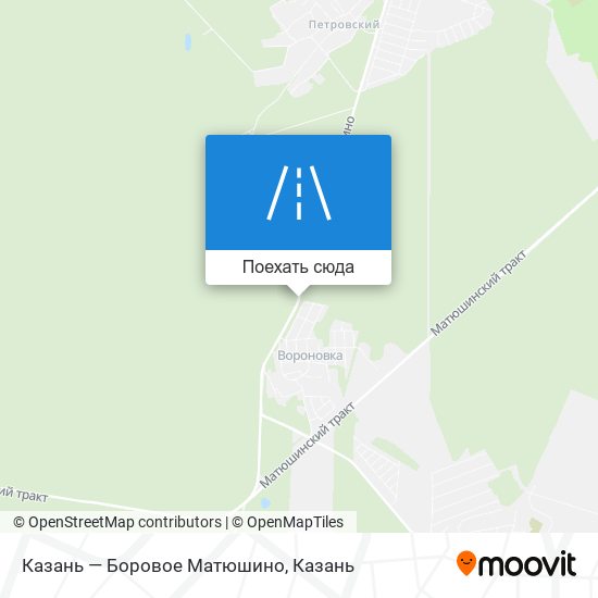 Карта боровое матюшино казань