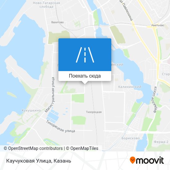 Карта Каучуковая Улица