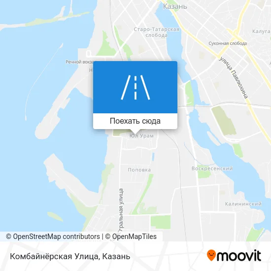 Карта Комбайнёрская Улица