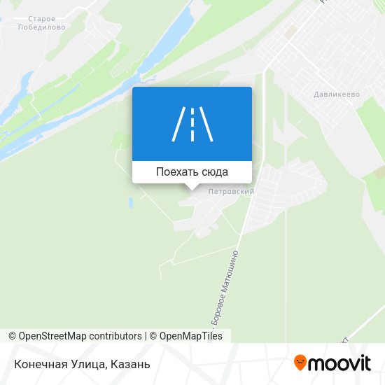 Карта Конечная Улица
