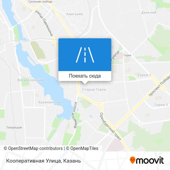 Карта Кооперативная Улица