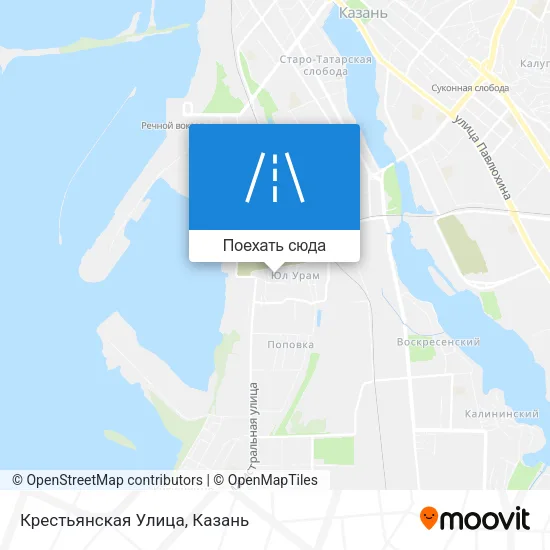 Карта Крестьянская Улица