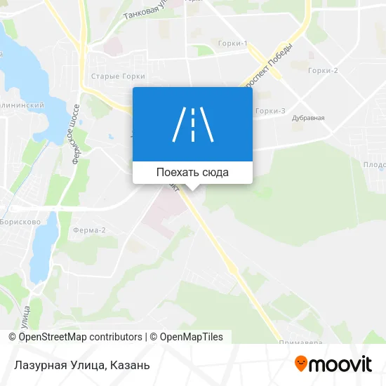 Карта Лазурная Улица