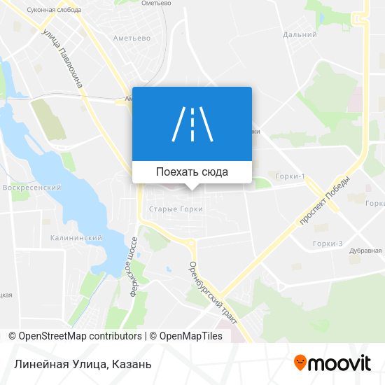 Карта Линейная Улица