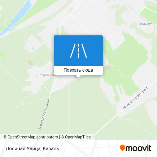 Карта Лосиная Улица