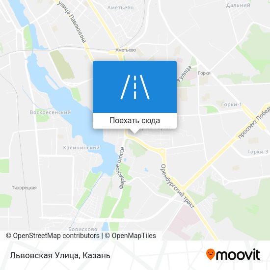 Карта Львовская Улица