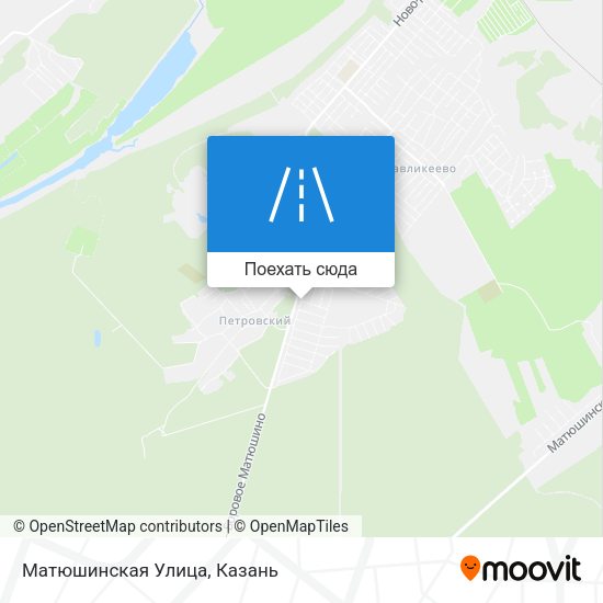Карта Матюшинская Улица