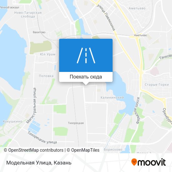 Карта Модельная Улица