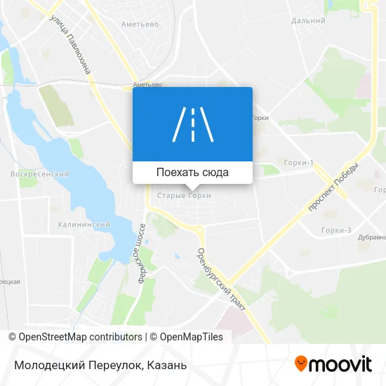 Карта Молодецкий Переулок