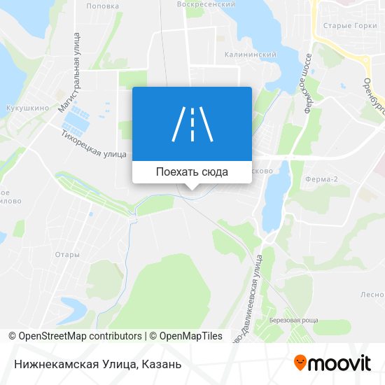Карта Нижнекамская Улица
