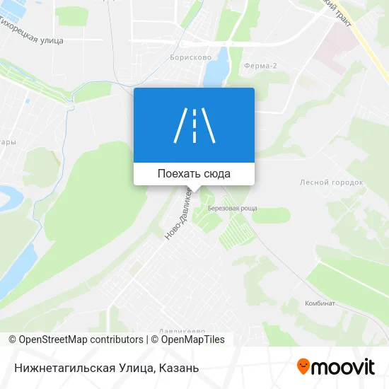 Карта Нижнетагильская Улица