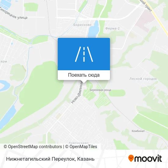 Карта Нижнетагильский Переулок