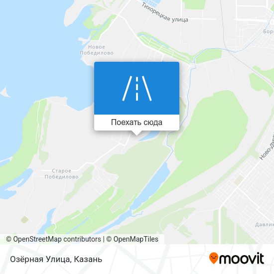 Карта Озёрная Улица