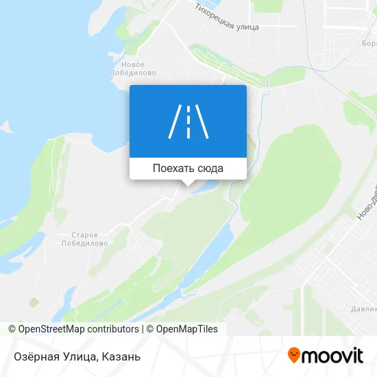 Карта Озёрная Улица
