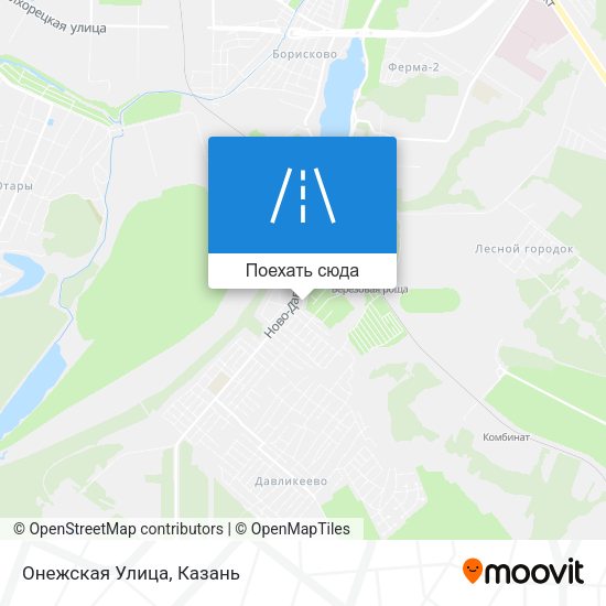 Карта Онежская Улица