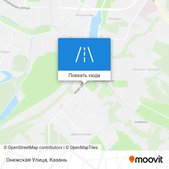 Карта Онежская Улица