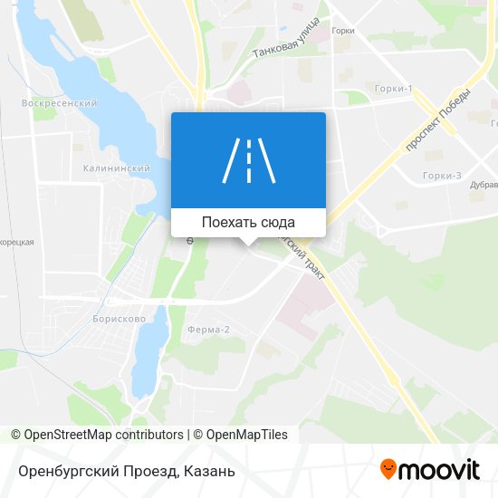 Карта Оренбургский Проезд