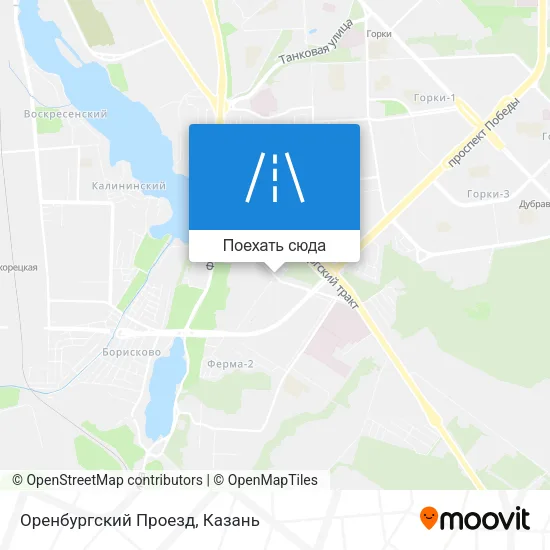 Карта Оренбургский Проезд