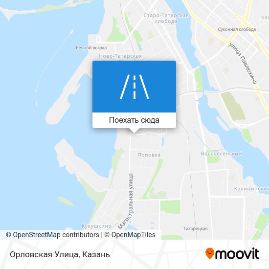 Карта Орловская Улица