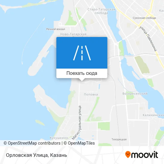 Карта Орловская Улица