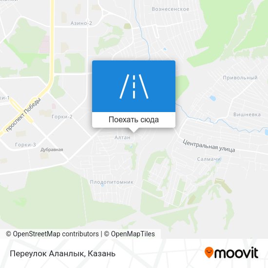 Карта Переулок Аланлык