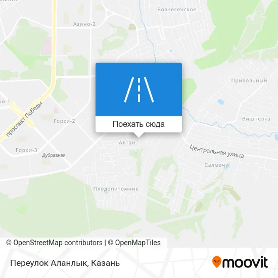 Карта Переулок Аланлык