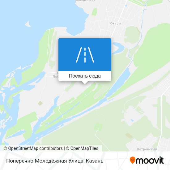 Карта Поперечно-Молодёжная Улица
