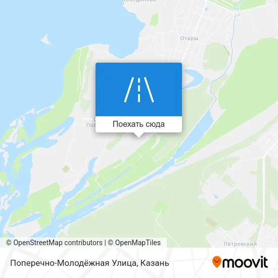 Карта Поперечно-Молодёжная Улица