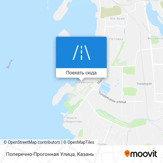 Карта Поперечно-Прогонная Улица