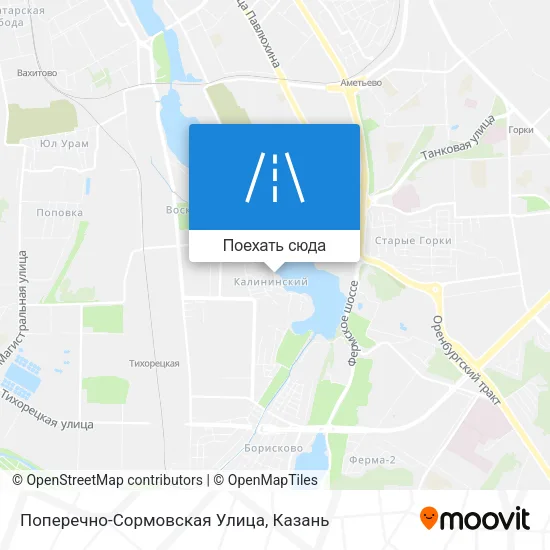 Карта Поперечно-Сормовская Улица