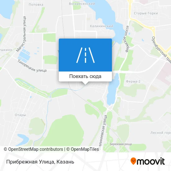 Карта Прибрежная Улица