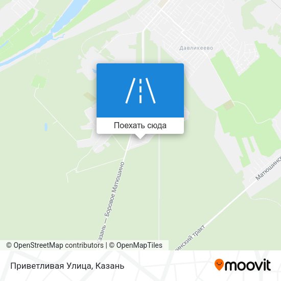 Карта Приветливая Улица