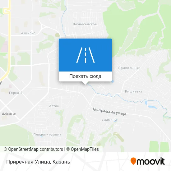 Карта Приречная Улица