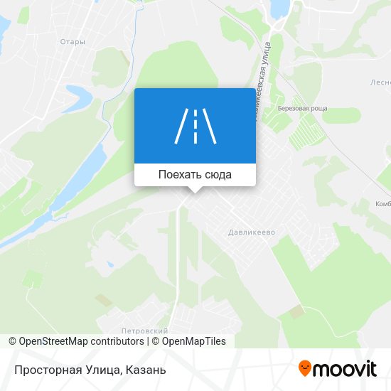 Карта Просторная Улица