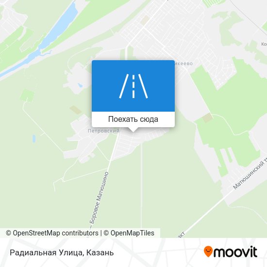 Карта Радиальная Улица