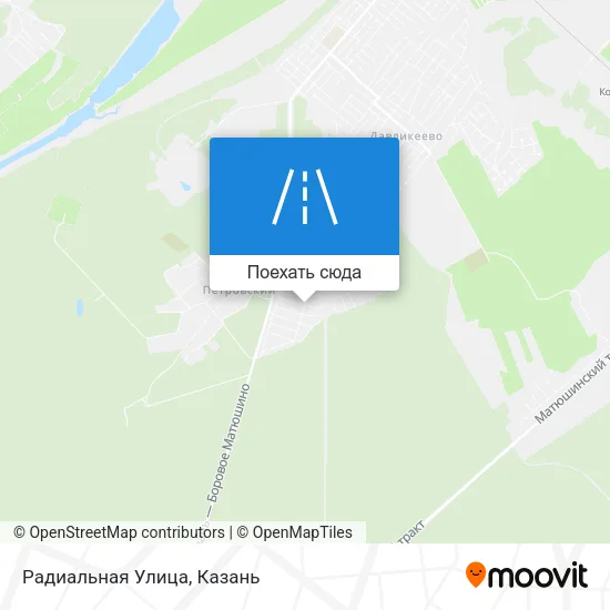 Карта Радиальная Улица