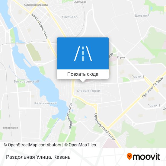 Карта Раздольная Улица