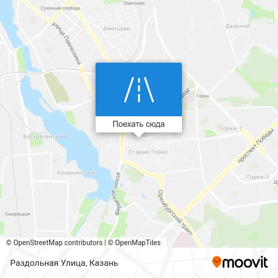 Карта Раздольная Улица