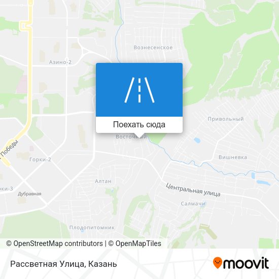 Карта Рассветная Улица