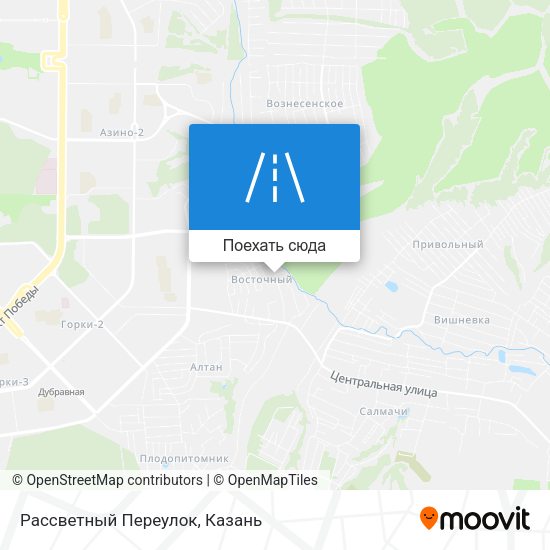 Карта Рассветный Переулок