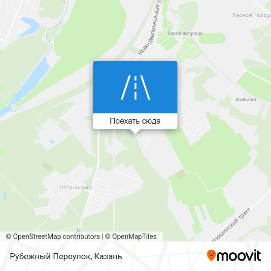 Карта Рубежный Переулок