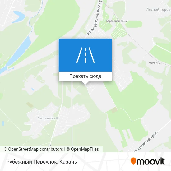 Карта Рубежный Переулок