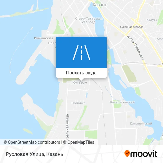 Карта Русловая Улица
